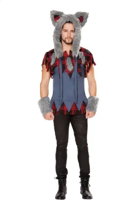 1pc Men's Wolf Costume