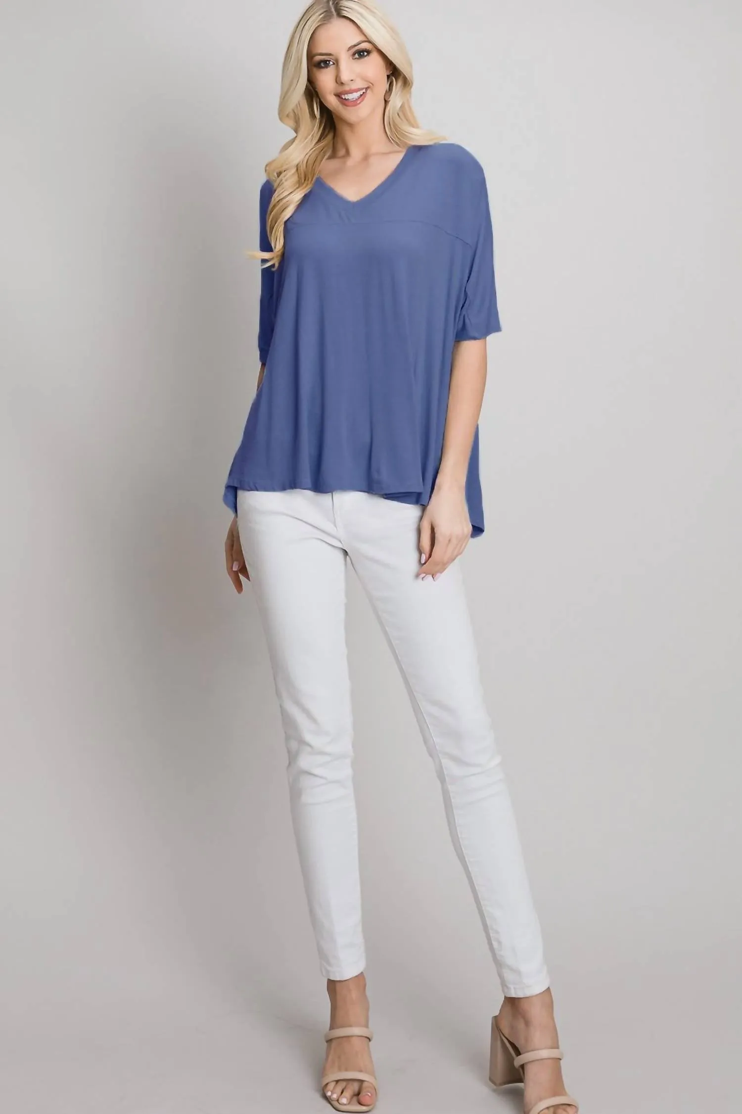 Allie Rose - V-neck Blouse