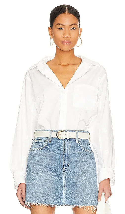 Citizens of Humanity Kayla Shrunken Shirt in White