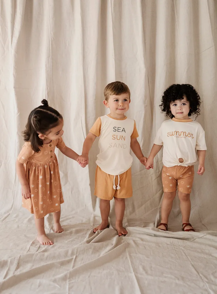 Colorblock Tee - Sea Sun Sand