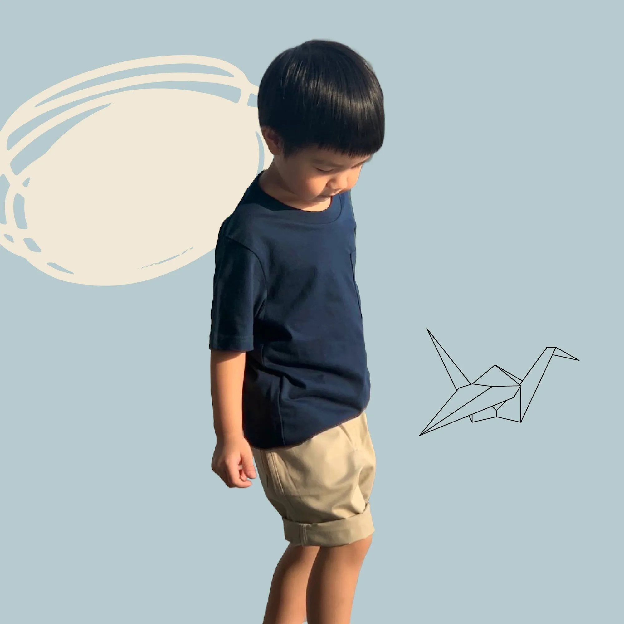 FINN KIDS POCKET TEE - BLACK