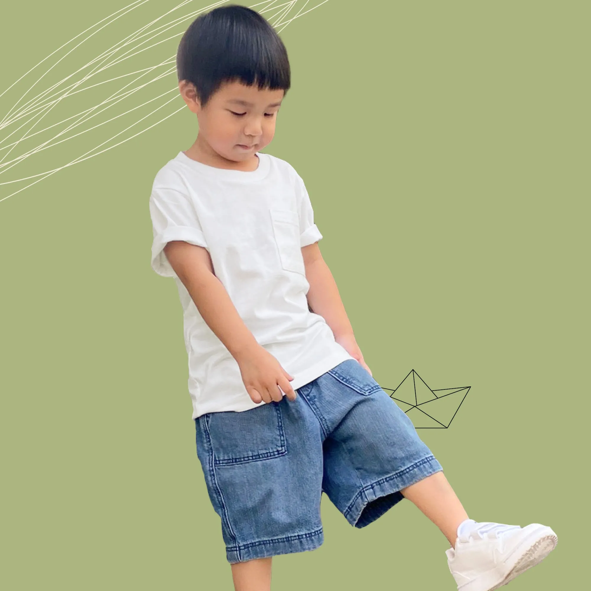 FINN KIDS POCKET TEE - NAVY