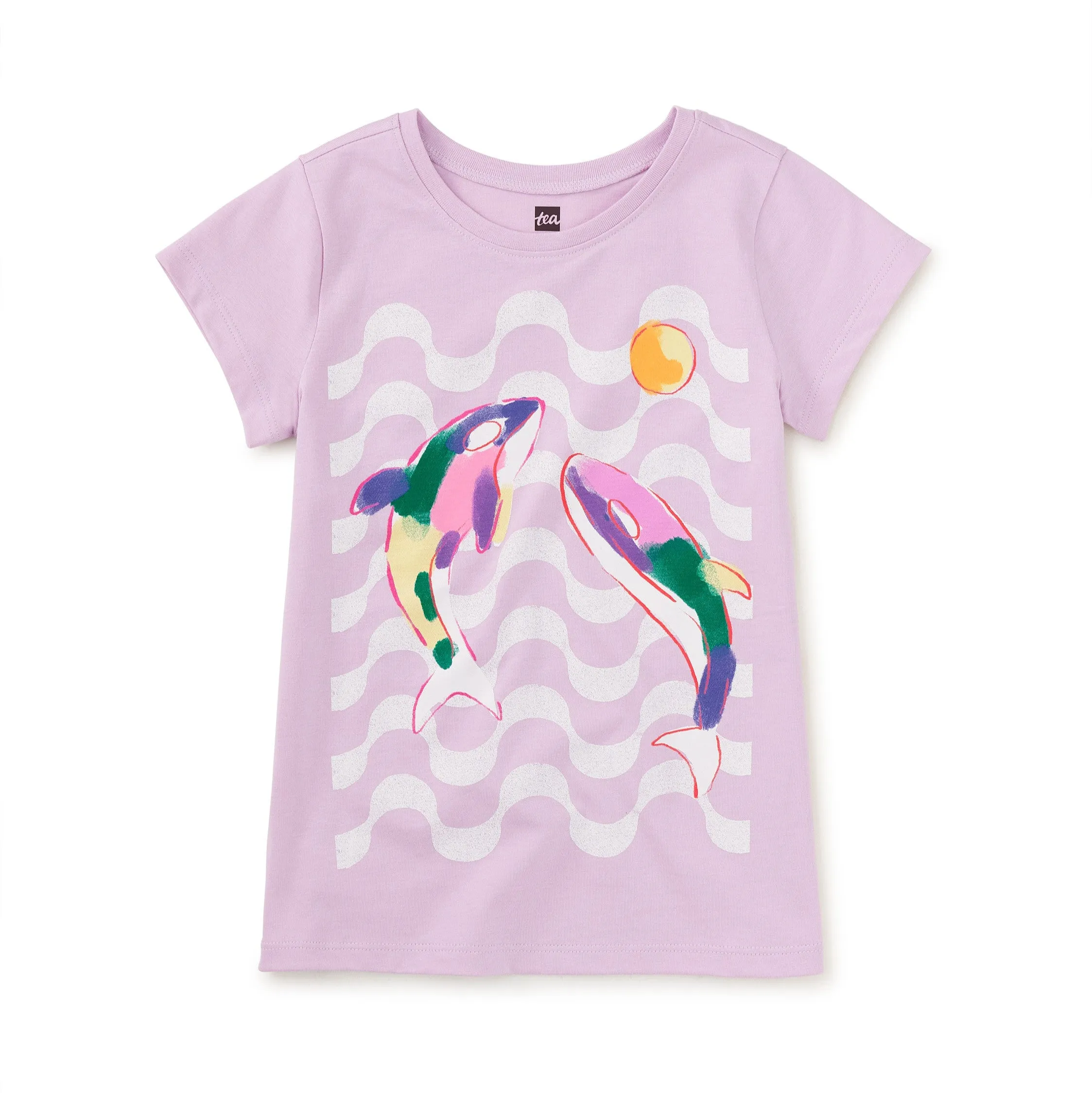 Lavender Rainbow Orcas Tee