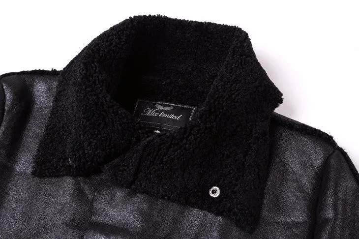Men's Autumn/Winter  PU Leather Long Jacket