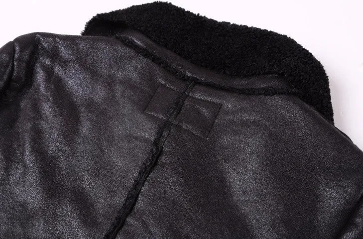 Men's Autumn/Winter  PU Leather Long Jacket