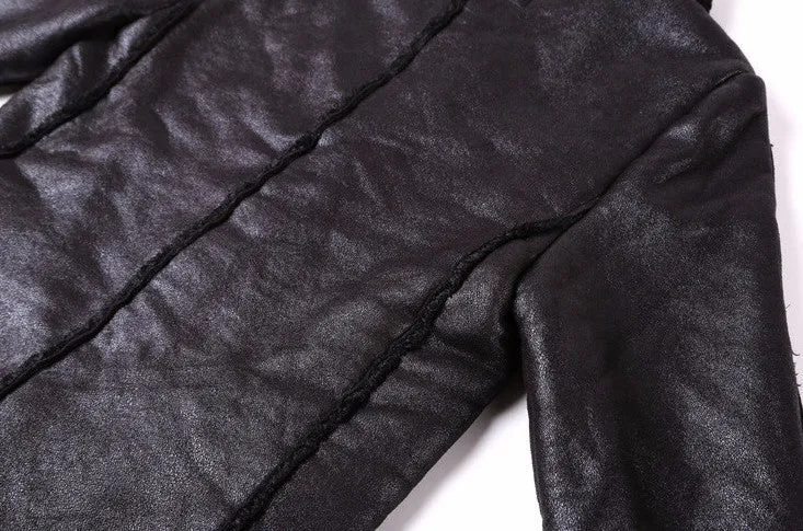 Men's Autumn/Winter  PU Leather Long Jacket