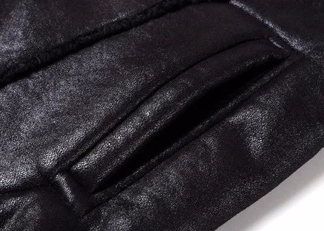 Men's Autumn/Winter  PU Leather Long Jacket
