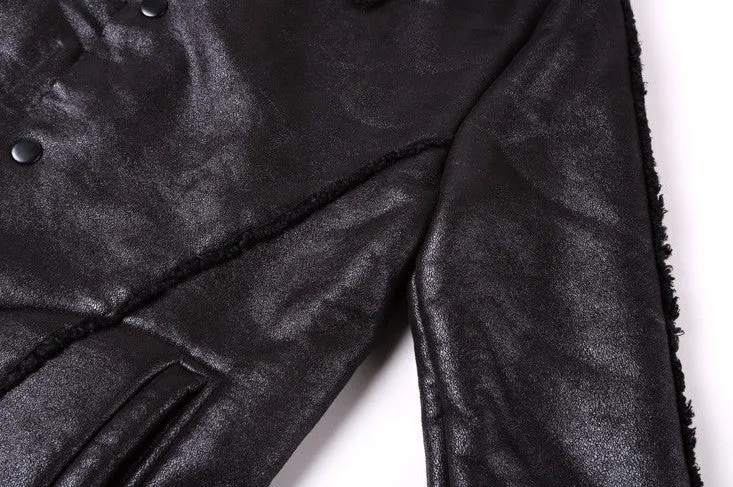 Men's Autumn/Winter  PU Leather Long Jacket