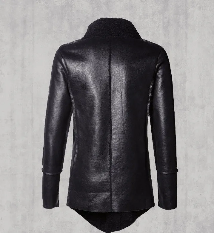 Men's Autumn/Winter  PU Leather Long Jacket