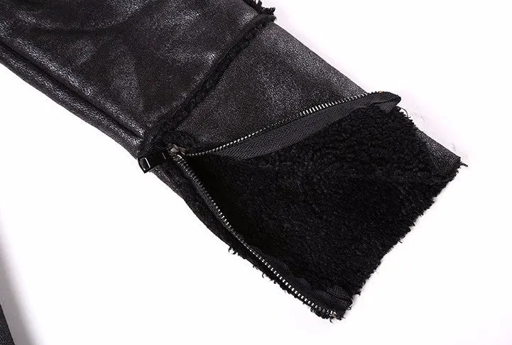 Men's Autumn/Winter  PU Leather Long Jacket
