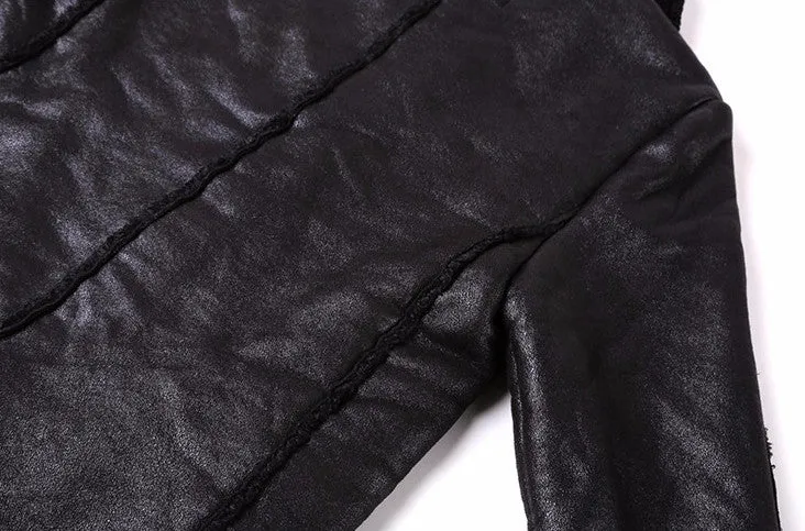 Men's Autumn/Winter  PU Leather Long Jacket