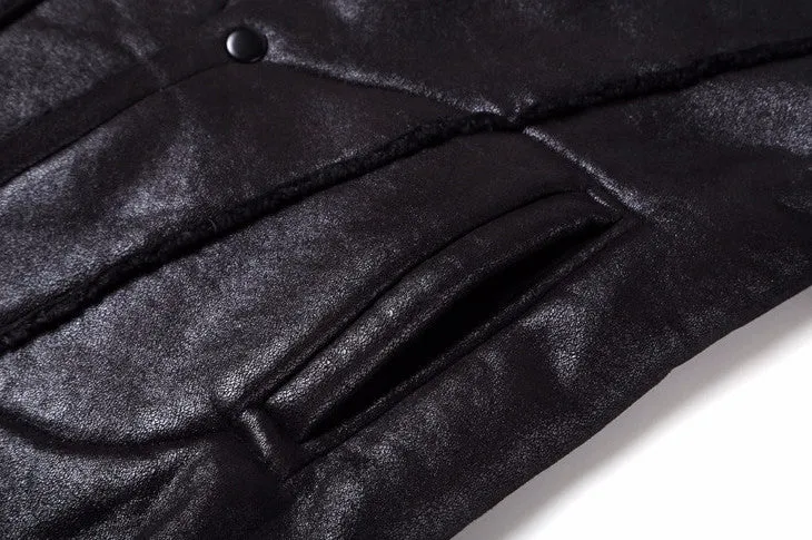 Men's Autumn/Winter  PU Leather Long Jacket