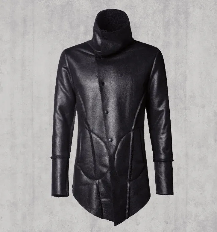 Men's Autumn/Winter  PU Leather Long Jacket