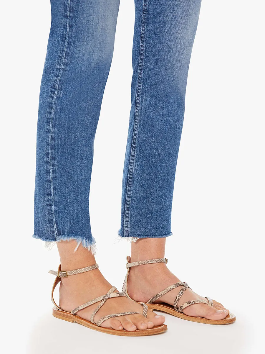 Mid Rise Rider Ankle Fray Jean - Local Charm