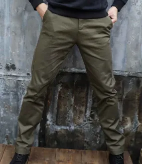 NEOBLU Gustave Chino Trousers | Deep Khaki