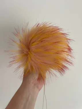 Pink and Pops Faux Fur Pom Pom