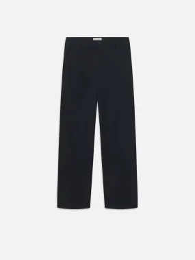 Straight Leg Chino Trousers -- Dark Navy
