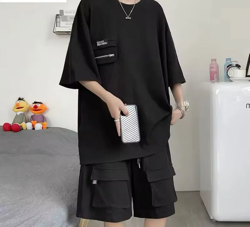 T-shirt Multi-pocket Shorts Casual Wear 433947