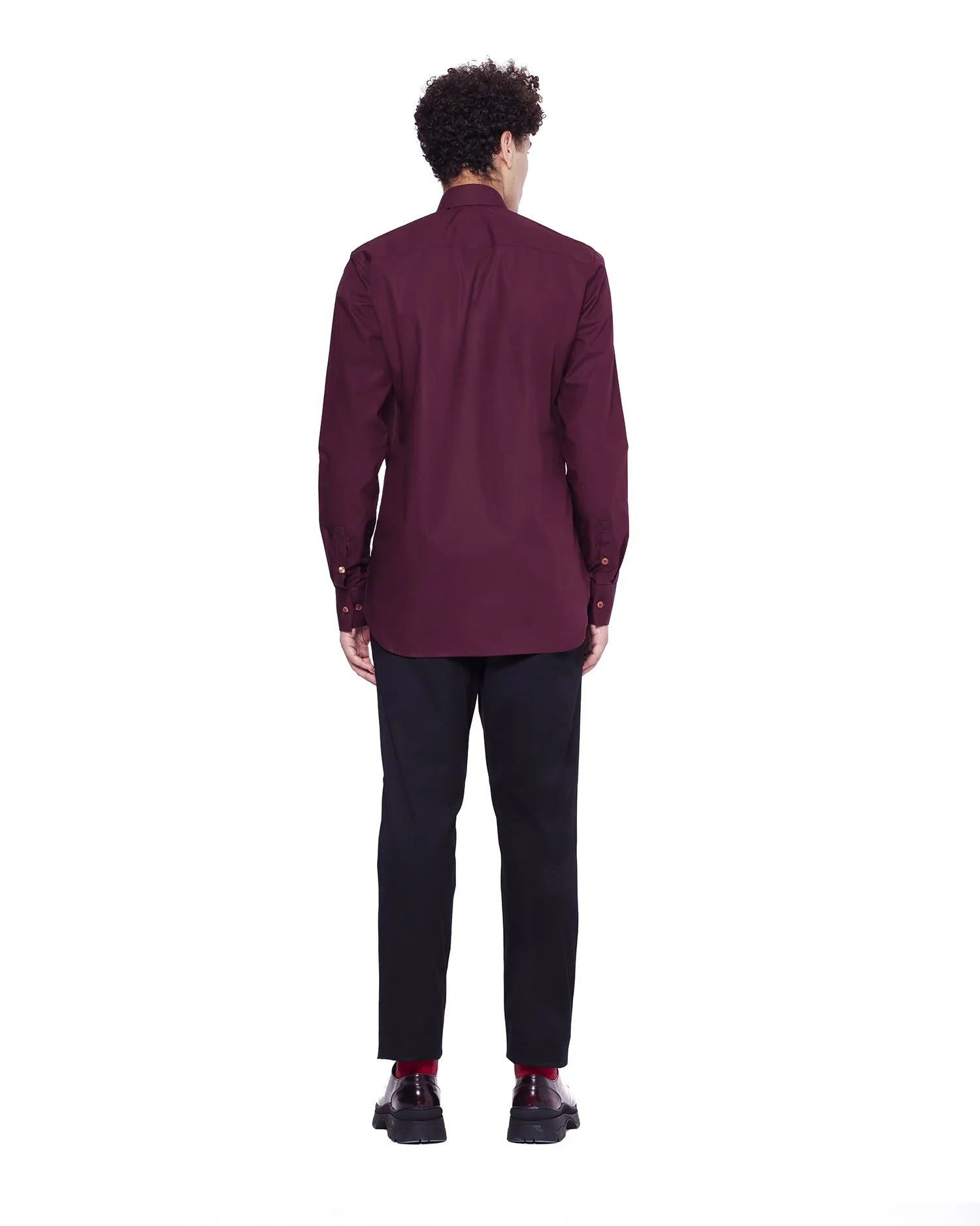 Twill Trousers with 3D Pockets - Black