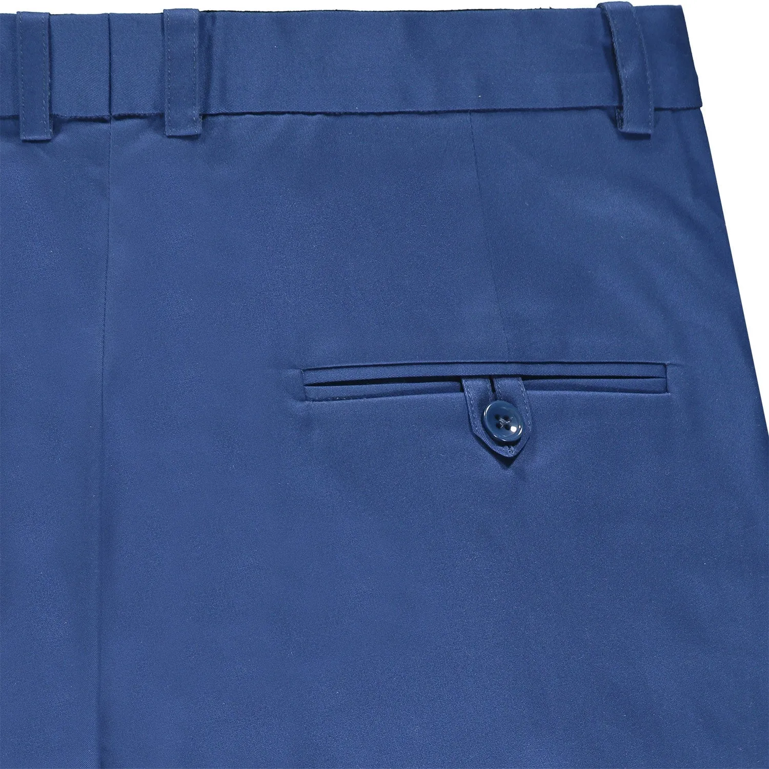 Twill Trousers with 3D Pockets - Blue