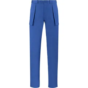Twill Trousers with 3D Pockets - Blue