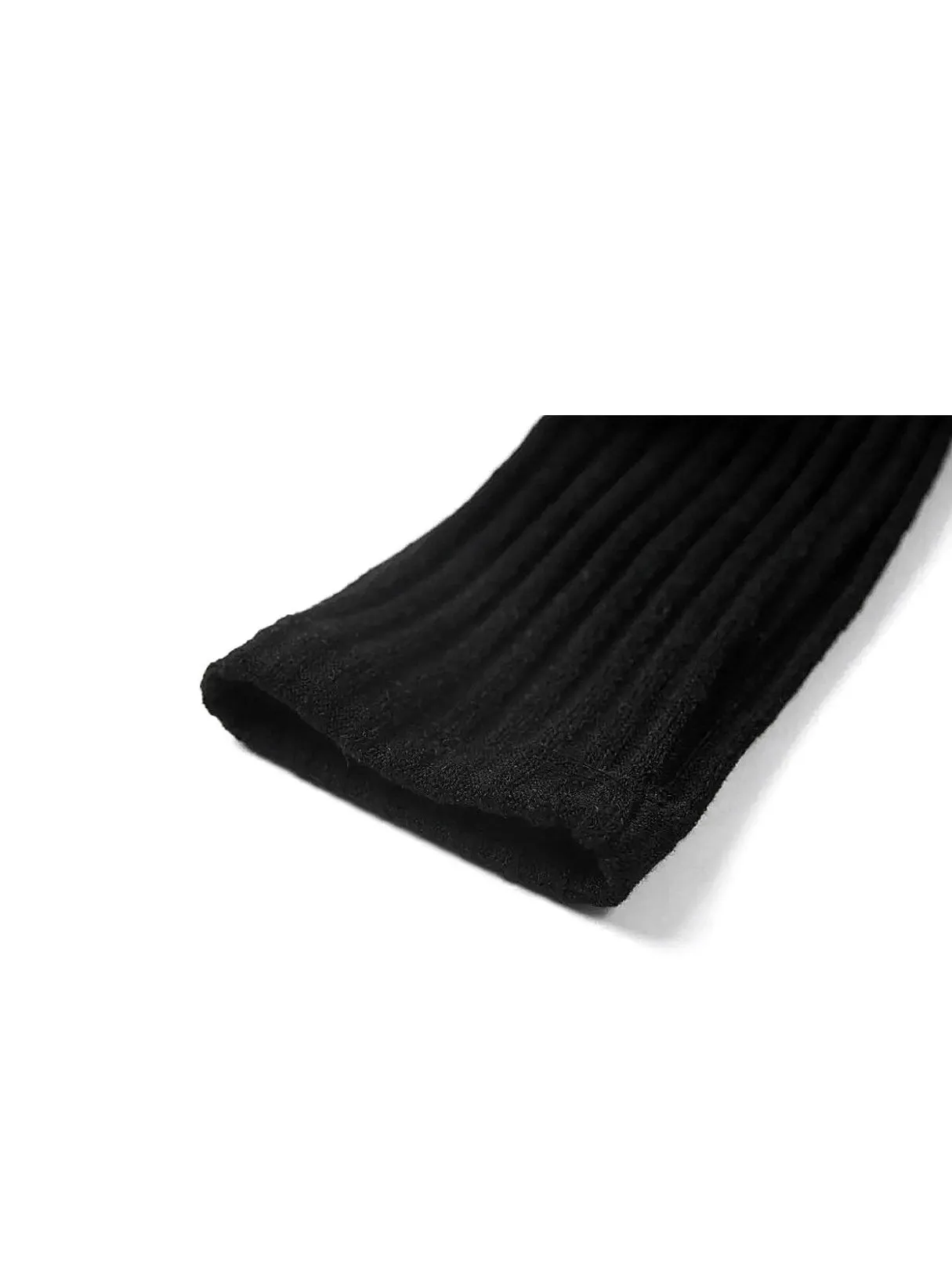 Wholesale High Neck Bodycon Knit Black Dresses